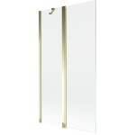 MEXEN - MIST vaňová zástena 100x150 cm 6mm f+s, zlatá, číra 8A9-100-011-50-00