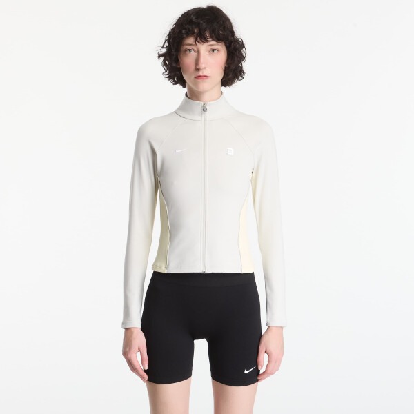 Mikina Nike Sportswear Women's Full-Zip Long-Sleeve Top Light Bone/ Alabaster L