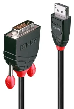 Lindy DisplayPort na DVI-D / Adaptér / 5 m / 1920 x 1200 / 60Hz (41493)