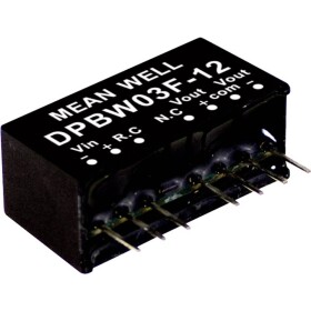 MEAN WELL DPBW03G-15 DC / DC menič napätia, modul 100 mA 3 W Počet výstupov: 2 x; DPBW03G-15