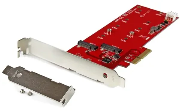 StarTech radič 2x M.2 SSD / Radič / PCIe / ASMedia ASM1062 (PEX2M2)