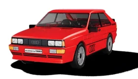 Cobi 24664 Audi Quattro 1980 červená