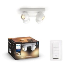 Philips Hue Buckram BT LED 4x5W biela / LED bodové svietidlo GU10 / 3x350lm / 2200-6500 K / IP20 / stmievateľné (50474/31/P6)