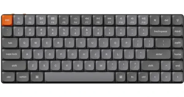 Keychron K3 Max šedá / Klávesnica / Mechanická / Gateron Brown / Low Profile / Podsvietená / Bezdrôtová (K3M-H3)
