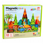 Mamido Magnetická stavebnica Dinosaury 43 dielikov