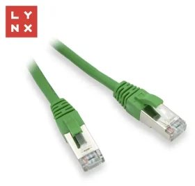 Lynx FTP Cat5e zelená / Patch kábel / 20 m / RJ45 / PVC / CCA (LX-FTP5E-200-GREEN)