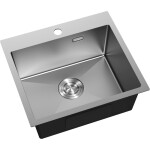 MEXEN - Solix oceľový drez 1-bowl 500 x 450 mm, nerez 6402501000-01