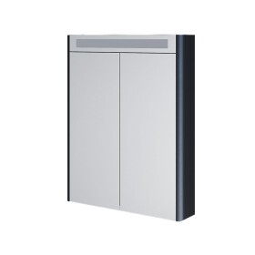 Mereo Siena, kúpeľňová galérka 64 cm, zrkadlová skrinka, čierna mat CN446GA