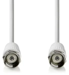 Nedis satelitný anténny kábel F(M)-F(M) biela / Kábel / 75 Ohm / 50 dB / dvojité tienenie / 2 m (CSGL41000WT20)