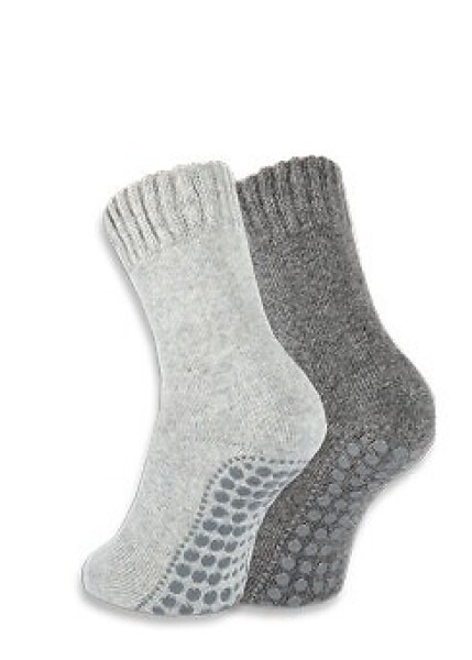 Ponožky WiK 21463 Warm Sox ABS A2 39–46 šedočerná 39-42
