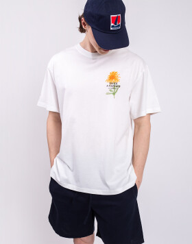 Thinking MU Crayon Flower Aaron Tee WHITE M