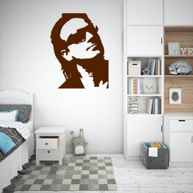 Veselá Stena Samolepka Bono Vox (U2) Farba: hnedá, Veľkosť: 40 x 31 cm