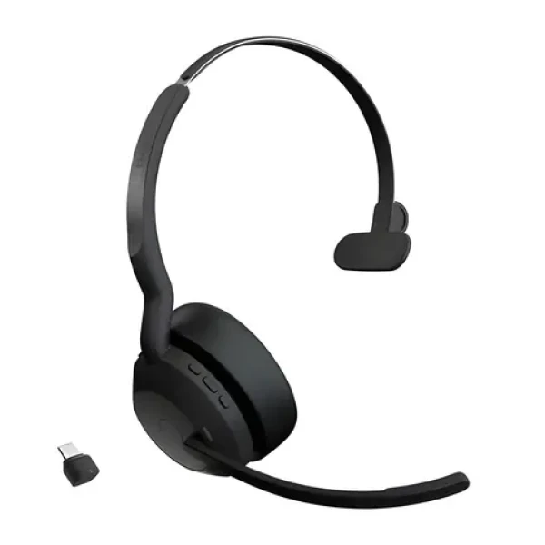 JABRA Evolve2 55 (25599-889-899) čierna / Mono slúchadlá / mikrofón / ANC / USB-C / Bluetooth / UC (25599-889-899)