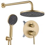 REA - Podomietková sprchová sada Foster Brush Gold + BOX REA-P6441