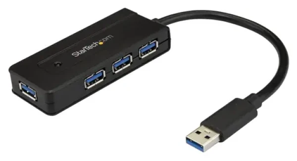 StarTech USB 3.0 HUB 4 porty čierna / USB-A / 5 Gbps / nabíjací Port (ST4300MINI)