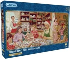 GIBSONS Panoramatické puzzle Príprava na veľký deň