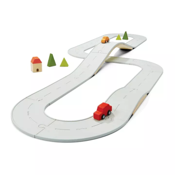 PlanToys PlanToys Obojstranná súprava - cesta a koľaje