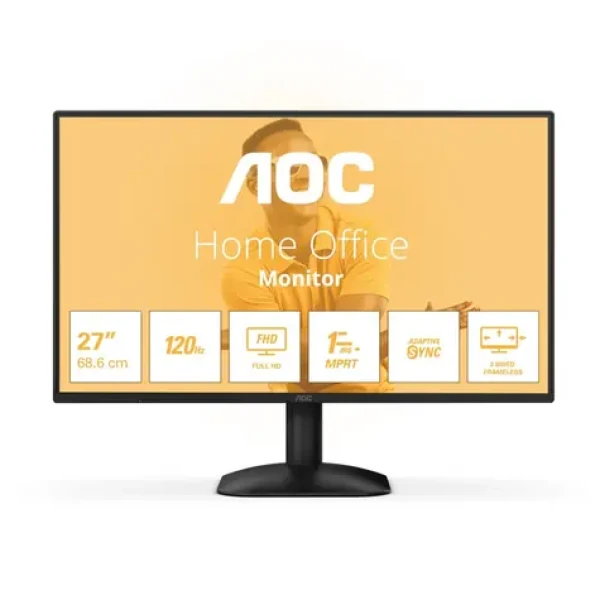 27" AOC 27B31H čierna / IPS / 1920x1080 / 16:9 / 4ms / 1500:1 / 300cd-m2 / HDMI + VGA / VESA (27B31H)