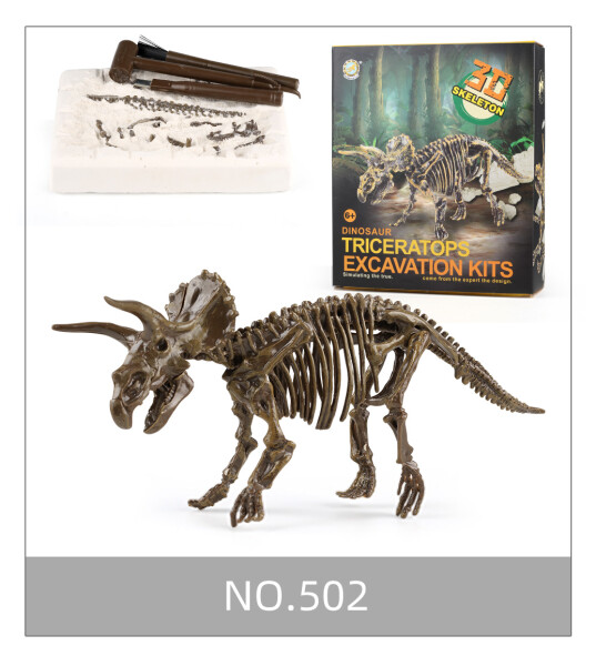 Mamido Mamido Archeologická súprava dinosaurus - kostra Triceratops 3D kostra MT1549
