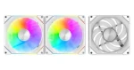 DarkFlash Gauss G24 3v1 biela / Ventilátor / 120 mm / ARGB / 800-2000 RPM / 33,55 dBA (Gauss G24 3IN1 White)