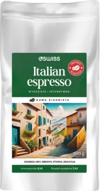 4Swiss Italian Espresso 500 g / Zrnková káva / čerstvo pražená (5906496181115)