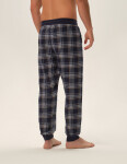 Pánske pyžamové nohavice Honor 3 42457-59X Navy Pattern - Henderson L tmavě modrá s bílou