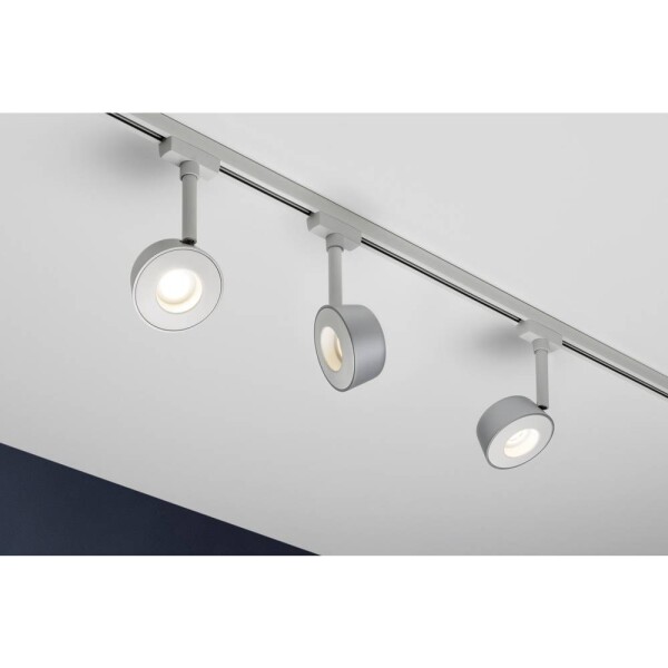 Paulmann Pellet svietidlo pre lištové systémy (230 V) URail pevne zabudované LED osvetlenie 4 W LED biela, chróm (matný); 95474