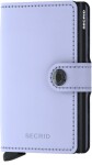 Kožená mini peňaženka Secrid Miniwallet Matte Lilac-Black