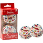 Košičky na cupcakes vianočné, 50×32 mm 36 ks - Decora - Decora