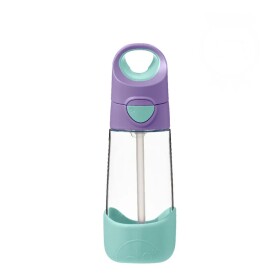 B.box Fľaša na pitie so slamkou 450 ml - lilac pop EUR