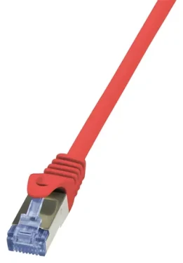 LogiLink CAT6A červená / Patch kábel / S/FTP / RJ-45 / 0,25 m (CQ3014S)