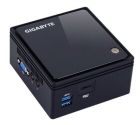 GIGABYTE Brix GB-BACE-3160 barebone / Celeron J3160 2.24 GHz Quad Core / DDR3L-1600 / 2.5 SATA3 / HDMI + VGA / 2xUSB 3.0 (GB-BACE-3160)