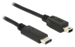DeLock USB C - Mini-B čierna / Kábel / USB 2.0 / 1 m (83603)