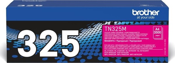 Brother Brother TN325m - Magenta - original - Tonerpatrone - fur Brother DCP-9055, DCP-9270, HL-4140, HL-4150, HL-4570, MFC-9460, MFC-9465, MFC-9970