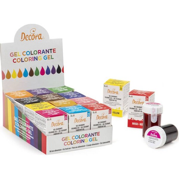 Gélové farby 12 ks 28 g - Decora - Decora