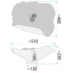 REA - Keramické umývadlo na dosku HM-17 Handmade ART REA-U6327