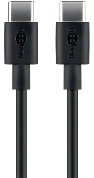 Goobay 66318 čierna / Synchronizačný a nabíjací kábel / USB-C / 1 m (66318)