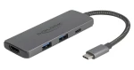 DeLock USB-C sivá / Dokovacia stanica / 8K HDMI 30Hz / 2× USB-A + 2× USB-C / PD 3.0 100W (87804)