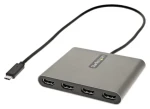 StarTech USB-C na 4x HDMI šedá / Adaptér / 4x HDMI výstup / 1920 x 1080 px / USB Type-C (USBC2HD4)
