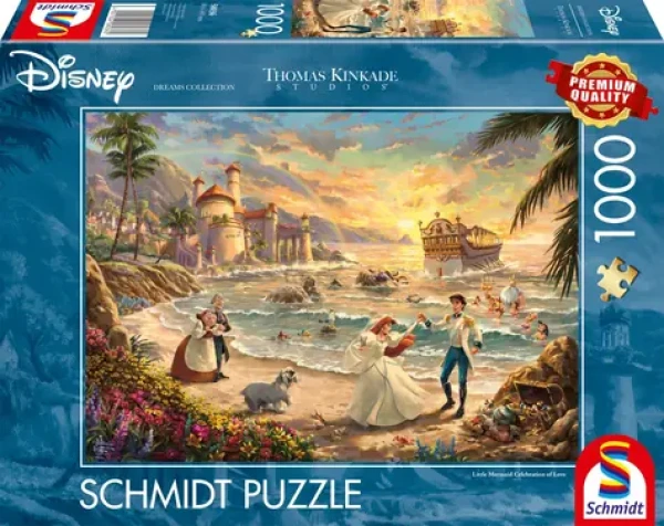 Schmidt Puzzle Disney: Malá morská víla - Oslava lásky