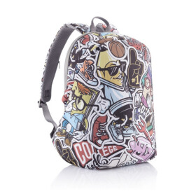 XD Design Bobby Soft Art graffiti / Bezpečnostný študentský batoh / 16 L (P705.868)