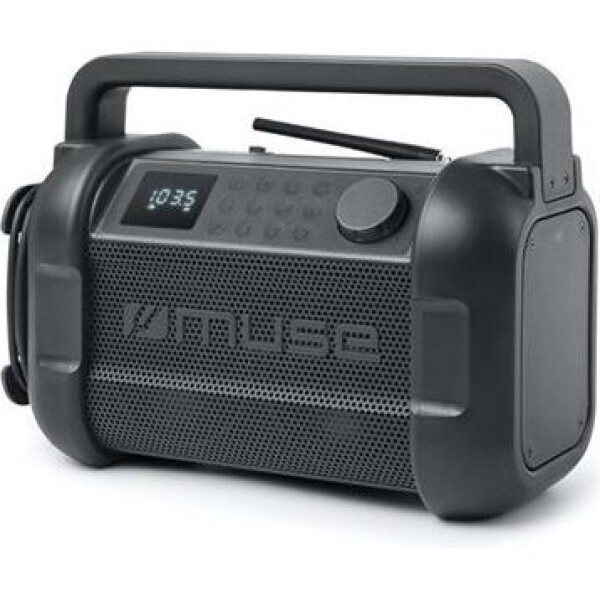 Muse M-928 FB čierna / Stavebné rádio / 20W / FM / PLL / NFC / Bluetooth / AUX / 1500 mAh / IP64 (M-928 FB)