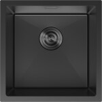 MEXEN - Trixo oceľový drez 1-bowl 440 x 440 mm, čierna 6413441000-70