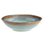 MADAM STOLTZ Kameninová miska Green Reactive Glaze Large