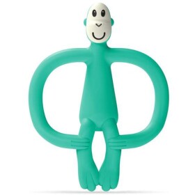 MATCHSTICK MONKEY Hryzátko a zubná kefka, bez chvosta - green