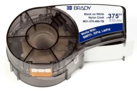 BRADY Nylonová textilná páska pre BMP21- PLUS/IDPAL/LABPAL / Páska do tlačiarne štítkov / 9,53 mm x 4,9 m / biela (M21-375-499-TB)