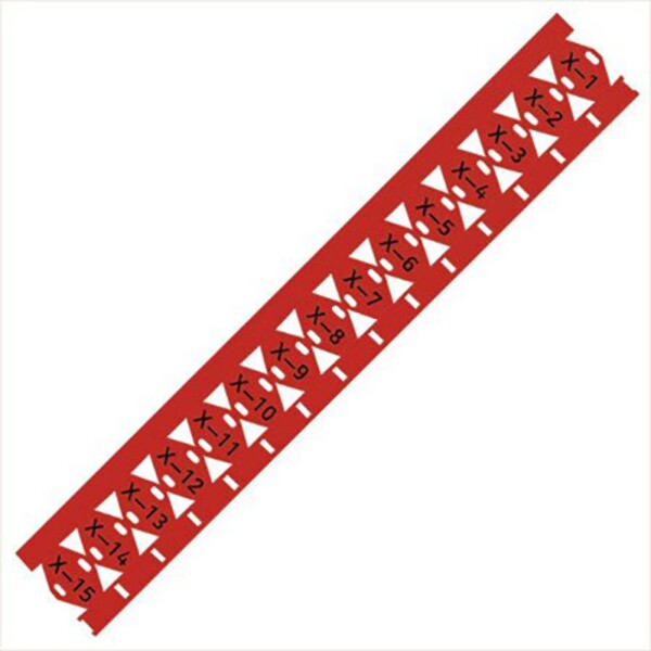 WAGO 211-835/000-005 211-835/000-005 značkovač káblov Potlačiteľná plocha: 25 x 10 mm červená Počet markerov: 500 500 ks; 211-835/000-005
