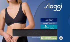 Dámska podprsenka Basic+ Soft Bra - BLACK - black 0004 - SLOGGI BLACK 85C