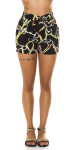 Trendy Highwaist Shorts with chain print XL/XXL