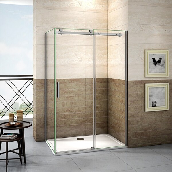 H K - Sprchovací kút DIAMOND 150x80 L/P variant vrátane sprchovej vaničky z liateho mramoru SE-DIAMOND15080/SE-THOR-15080